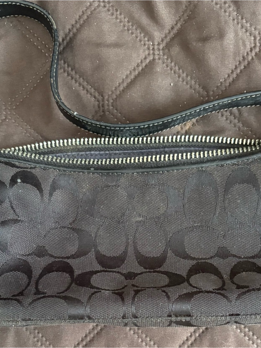 Women's Black Signature Jacquard Crossbody Bag